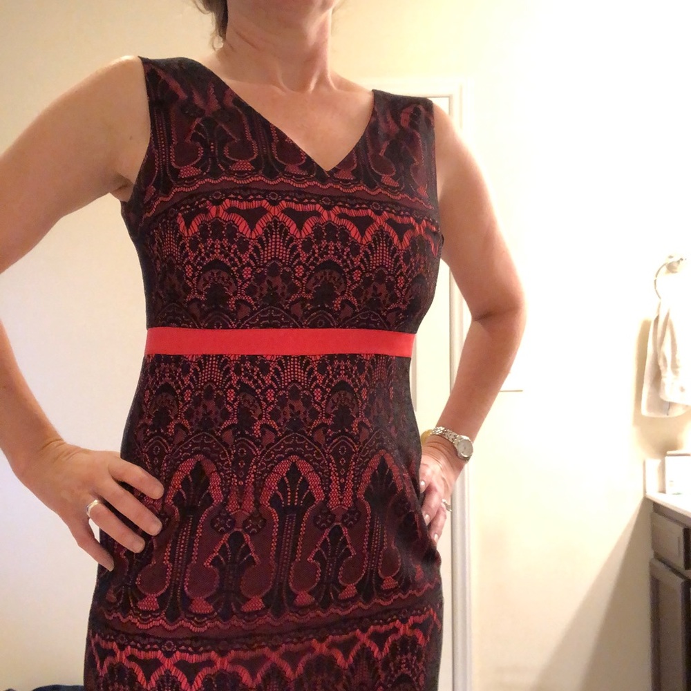 Beautiful black and red dress